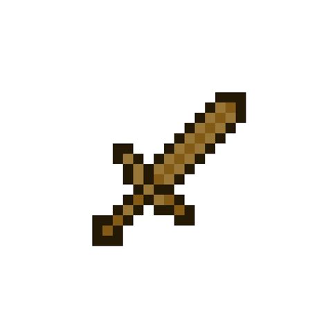 Pixilart - Wooden sword by Minecraft-1234