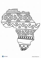 14 Free Africa map coloring Pages PDF  ESL Vault sketch template