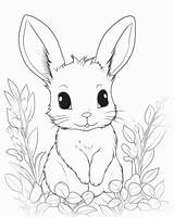 Cute Baby Bunnies Coloring Pages sketch template