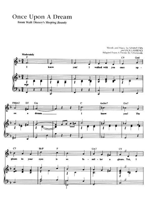 ONCE UPON A DREAM Piano Sheet music | Easy Sheet Music