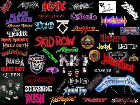 Pin by American Hippie on ☮ Music ~ Collage ☮ | Rock band logos, Band logos, Classic rock bands