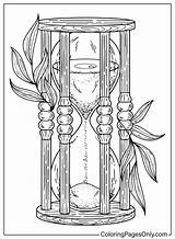 23 Páginas Para Colorear De relojes Arena  ColoringPagesOnlycom sketch template
