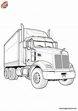 10  Printable Semi Truck Coloring Pages sketch template