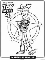 Toy Story 4 Woody Coloring Page Printable sketch template