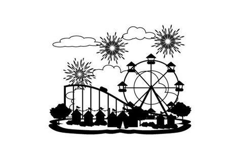 Amusement Park Silhouette