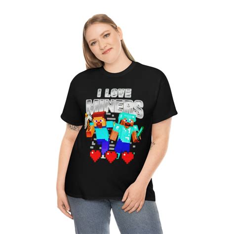 Minecraft I Love Miners Funny Meme T-shirt - Etsy Australia