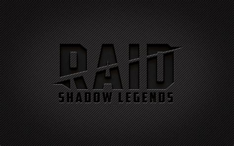 Download wallpapers Raid Shadow Legends carbon logo, 4k, grunge art, carbon background, creative ...