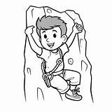Climbing High Coloring Page  sketch template
