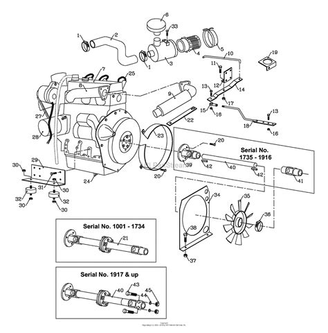 Bunton, Bobcat, Ryan 75-70275 220D 16.5HP Kubota Diesel Parts Diagram for Engine (Diesel)