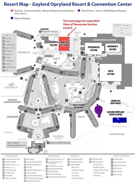 Gaylord Convention Center Map | International Handbell Committee