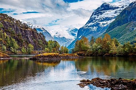 Fond Belle Nature Norvège Paysage Naturel Et Image en Téléchargement Gratuit - Pngtree