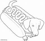 Sausage Coloring Pages sketch template