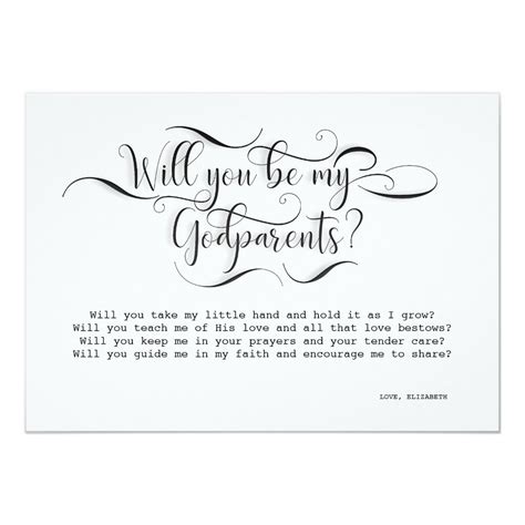 Printable Godparent Proposal Poem - Printable Word Searches