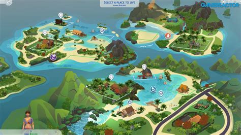 The Sims 4 Island Living: World Map, Icon, and Lot Sizes | SimsVIP