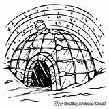 Igloo Coloring Pages  Free & Printable sketch template
