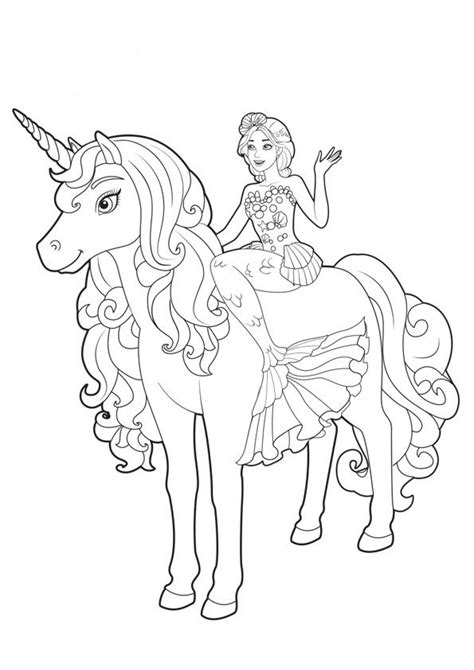 Barbie Horse Coloring Pages Printable for Free Download