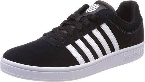 K-Swiss Men's Low-Top Sneakers, Black Black White 002, 9.5 UK : Amazon ...