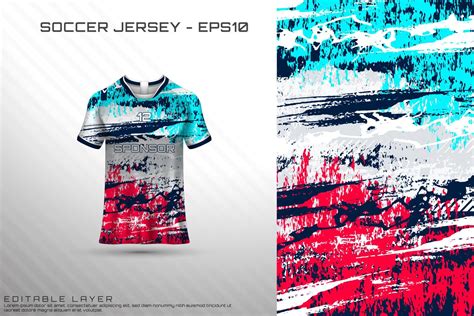 Sports jersey and t-shirt template sports jersey design vector mockup. 4395718 Vector Art at ...