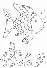 Rainbow Fish Swimming Coloring Page  Free Printable Pages For sketch template
