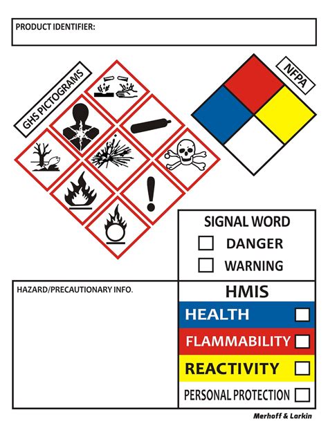 SDS OSHA Labels for Chemical Safety Data 4 x 3 Inches | Roll of 250 ...