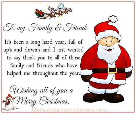 Daveswordsofwisdom.com: Merry Christmas to my Family & Friends.