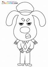 Sheriff Labrador Coloring Pages sketch template