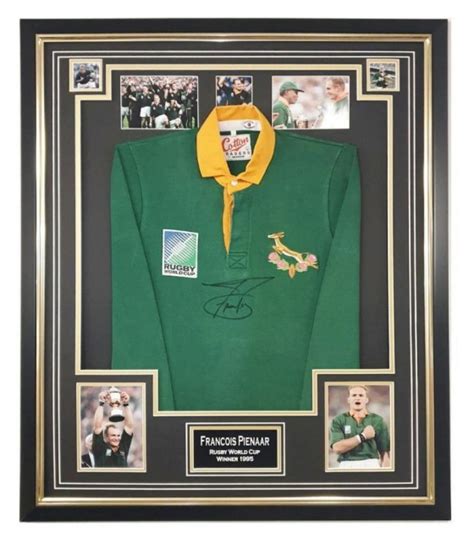 Francois Pienaar's Springboks Signed and Framed Shirt - CharityStars