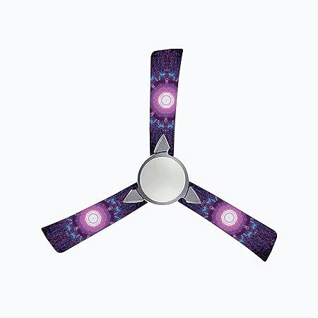 woopme Shining Mandala Design Ceiling Fan Blade Stickers for Living Kids Couple Bedroom Home ...