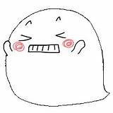 吹き出し子バケの連絡  LINE スタンプ STORE sketch template