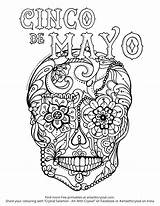 Coloring Mayo Cinco Pages Kids Jalapeno Drawing Spanish Printable sketch template