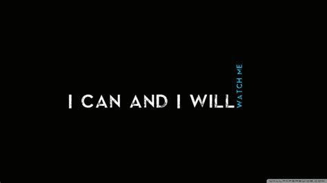 Quotes I CaN AnD I WiLl Ultra HD Desktop Background Wallpaper for 4K UHD TV : Widescreen ...