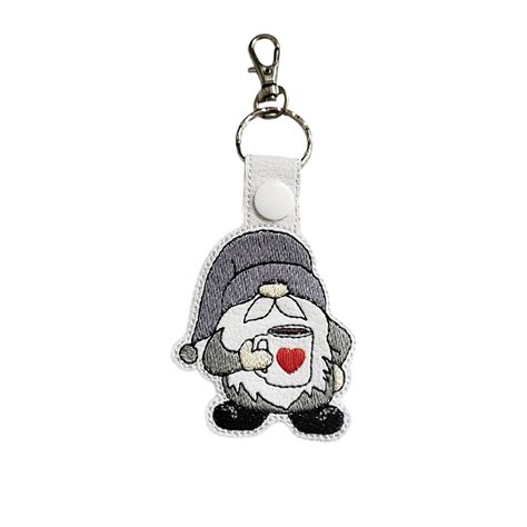 Coffee Gnome Keyring – Crafique