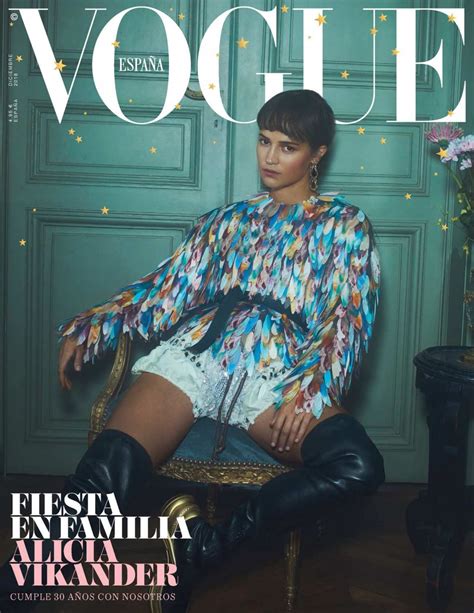 Alicia Vikander - Vogue Spain December 2018 Issue • CelebMafia