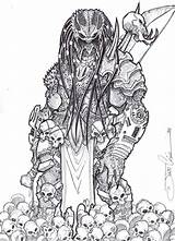 Alien Versus Predator Coloring Pages  Dejanato sketch template