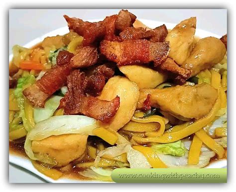 PANCIT MIKI GUISADO WITH MAMA SITA’S OYSTER SAUCE | Cooking with Peachy