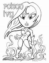 Poison Ivy Coloring Pages  Nation sketch template