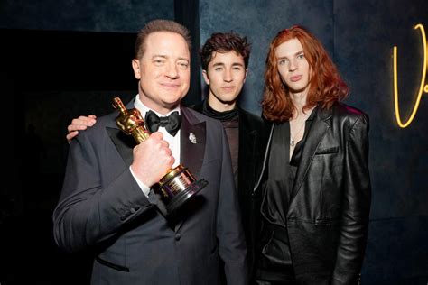 Brendan Fraser’s Sons Give Rare Interview About Their Dad at the Oscars