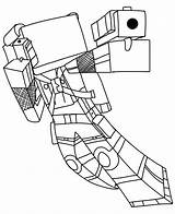 Minecraft Coloring Page Printable sketch template