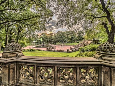 Bethesda Terrace and Fountain Stock Photo - Image of terrace, bethesda ...