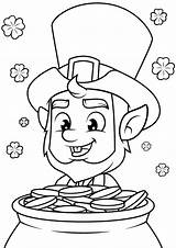 Leprechaun Free Printable  Coloring Pages sketch template