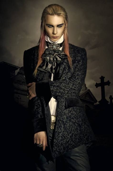 Luterone | Gothic fashion, Long hair styles men, Vampire look