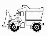 Coloring Pages Snow Plow Truck sketch template