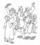 Jesus Triumphal Entry Into Jerusalem coloring page  Download Print sketch template