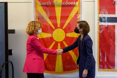 North Macedonia, U.S. Officials Unveil Flag in Pentagon's NATO Corridor ...