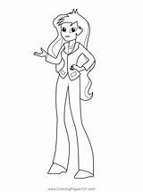 Human My Little Pony Body Base Sketch Coloring Page sketch template