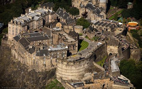 Edinburgh Castle from the air | aerial photographs of Great Britain by ...