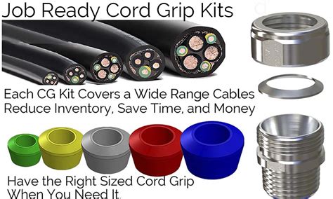 American Fittings CG75K 3/4" Cord Grip Connector Kit, .125-.880 Range ...