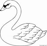 Baby Swan Coloring Pages sketch template