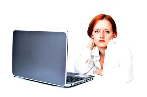 Woman And Laptop Free Stock Photo - Public Domain Pictures