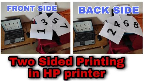 how to print both sides of paper in hp printer | Two sided printing on ...